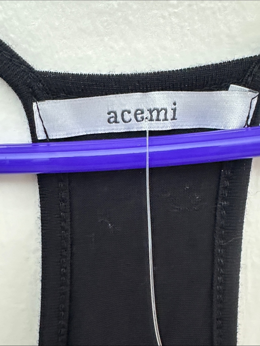 Acemi Black Ribbed Racerback Tank - Picture 2 of 5